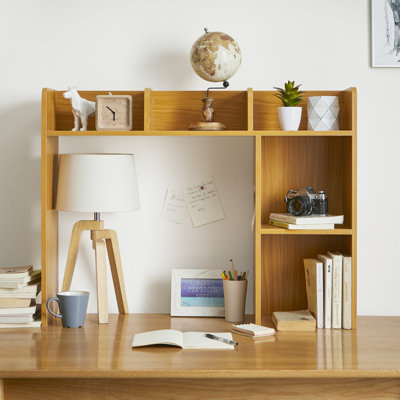Classic Desk Bookshelf with Cubby