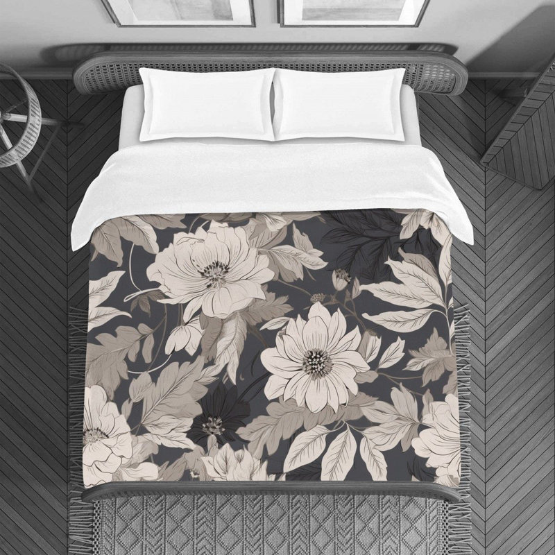 Floral Bedding, Queen Duvet Cover