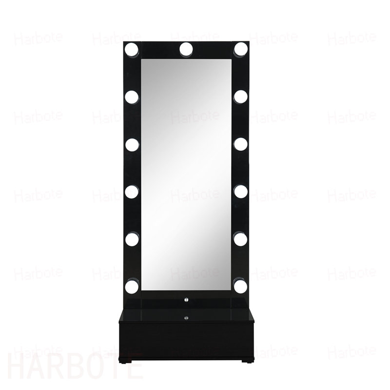 MIROIR AVEC HAUT-PARLEUR ET TIROIR, Black