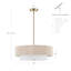 Lustre cylindrique semi-encastré à 4 lumières Reenat-343930388