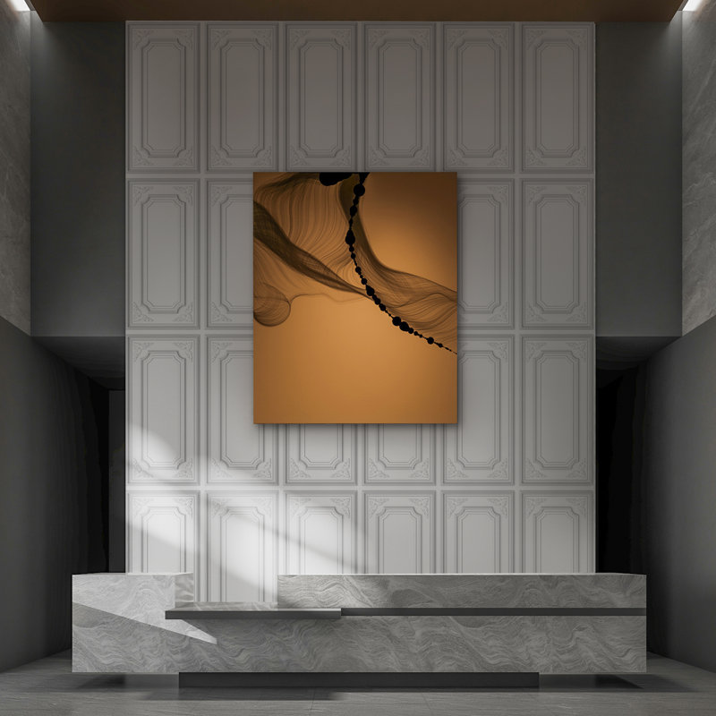 Carreaux de plafond tombant 24 po x 48 po Art3d, paquet de 12 panneaux muraux décoratifs 3D en PVC, 96 pieds carrés, Blanc