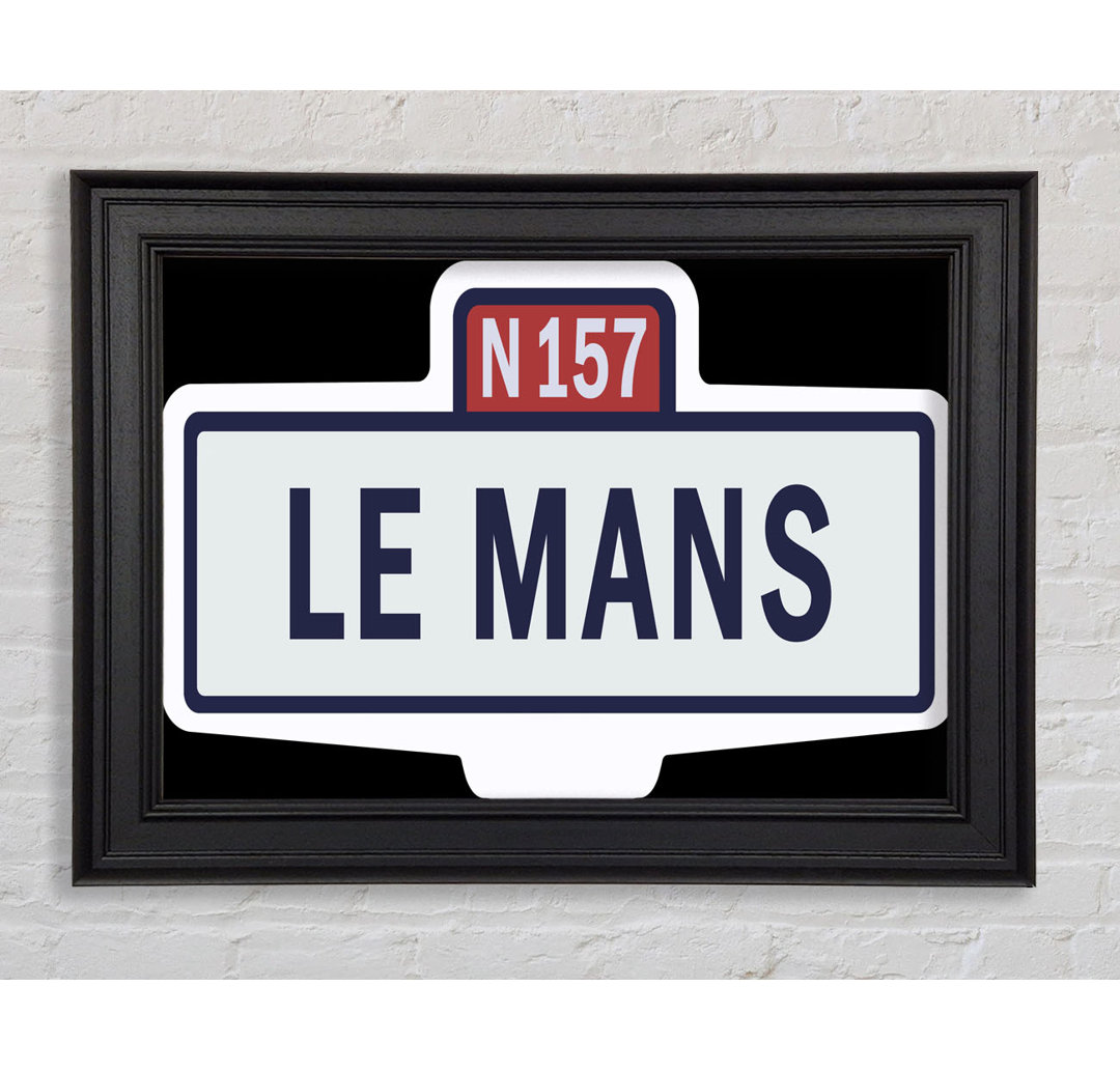 Leinwandbild Le Mans Race Sign