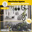 Slatwall Panel 8' X 4' Pvc Garage Organizing System With 29pcs Sports Equipment Accessories Set-1810421050