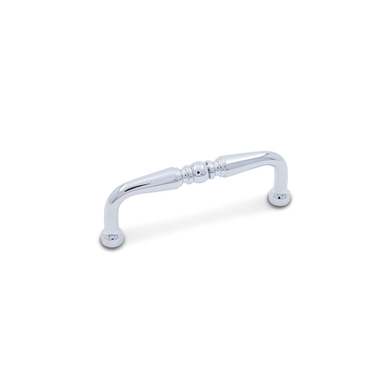 Polished Chrome Solid Brass Modern Arch Pull Bar