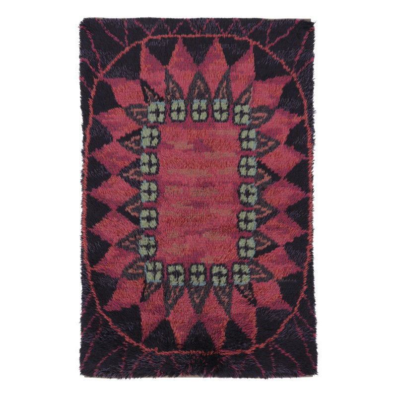 Scandinavian One-of-a-Kind 4'6x6'5 Hand Knotted Area Rug