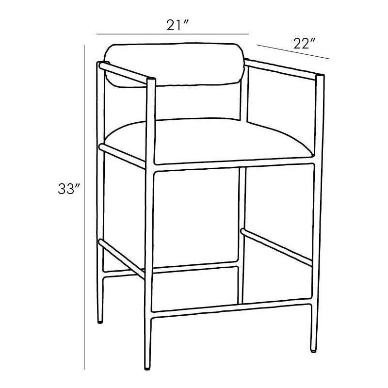Barbana 30" Bar Stool, Counter Stool (24" Seat Height)
