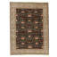 High-Quality Hand-Knotted Black And Ivory Area Rug