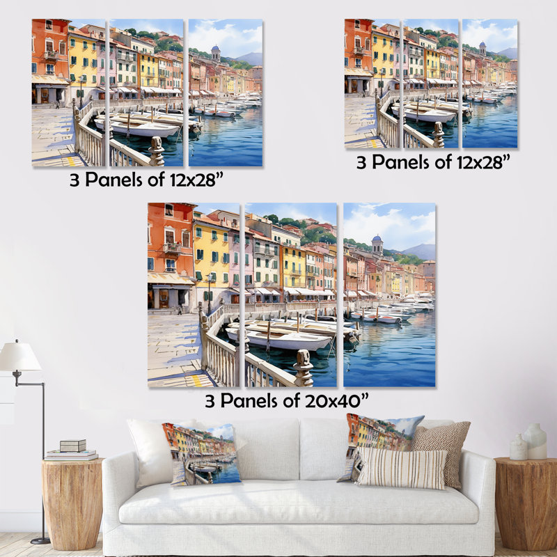 Impression sur toile tendue 3 pièces, H 28 po x l 36 po x P 1 po