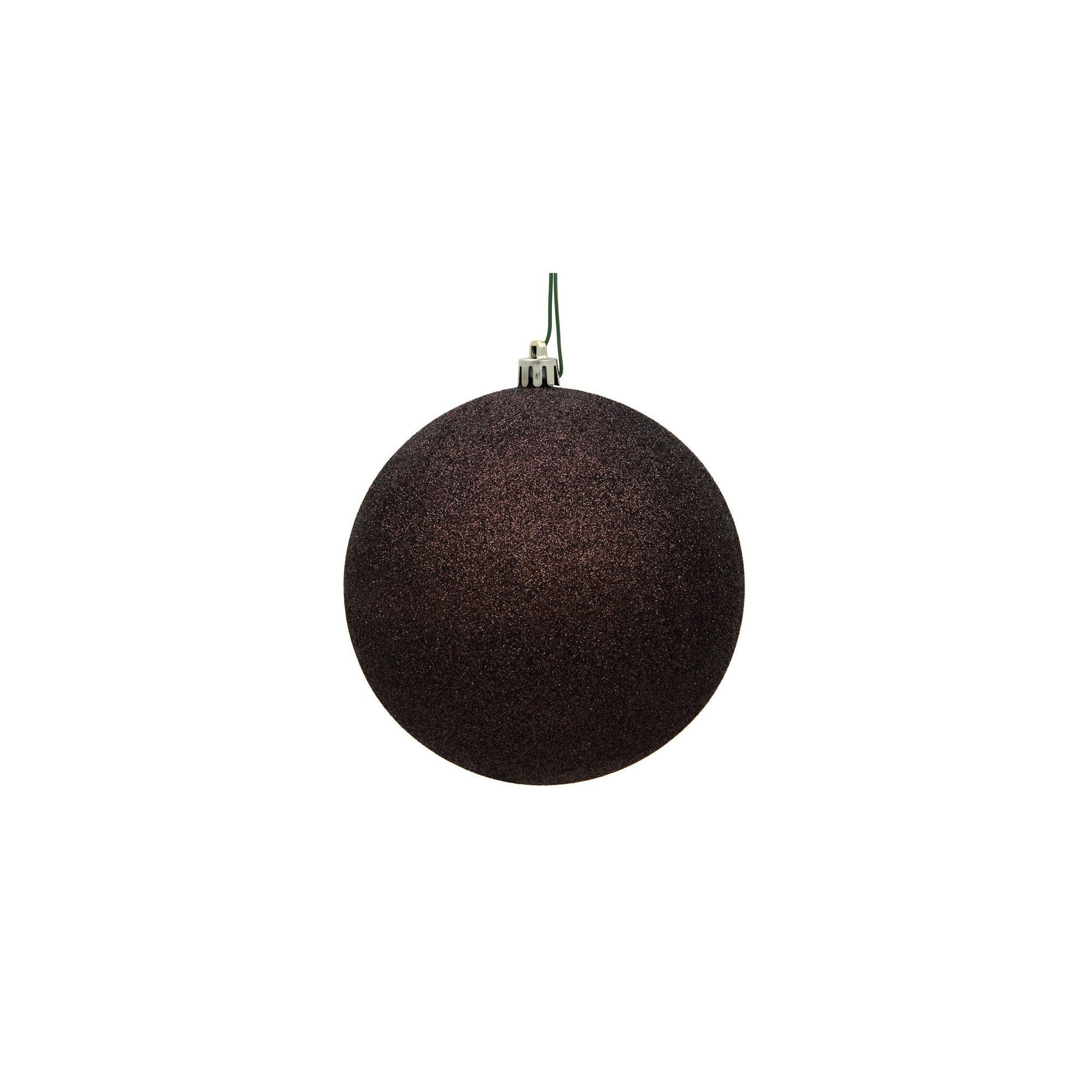 Holiday Solid Ball Ornament, Frosty Mint Shiny, 10" H x 10" W x 10" D
