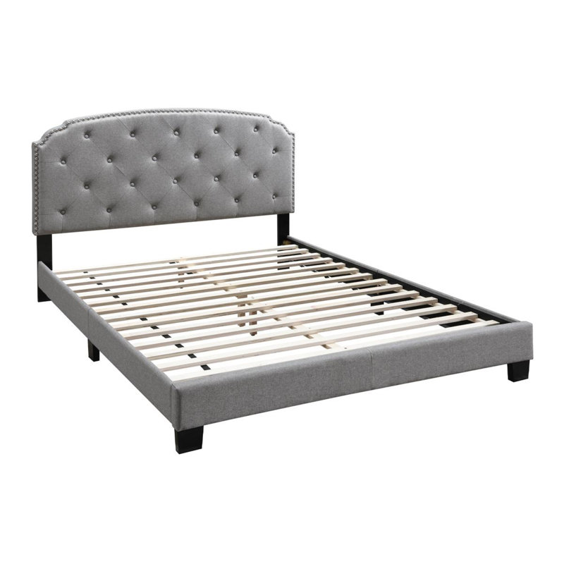 Gurdas Piece Bedroom Set, Light Grey, Queen