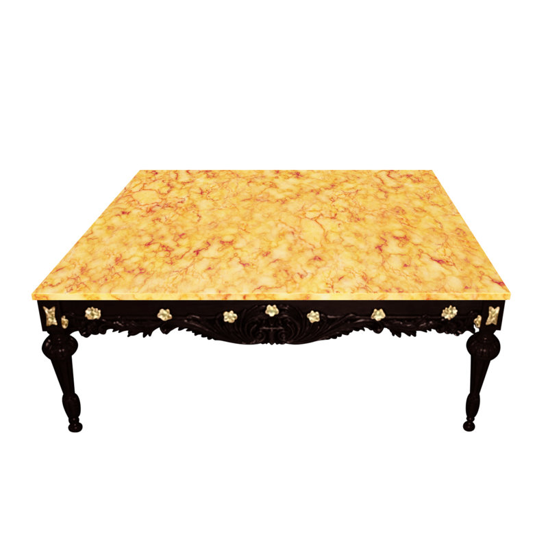 Coffee Table, Crema Valencia, Burl 03
