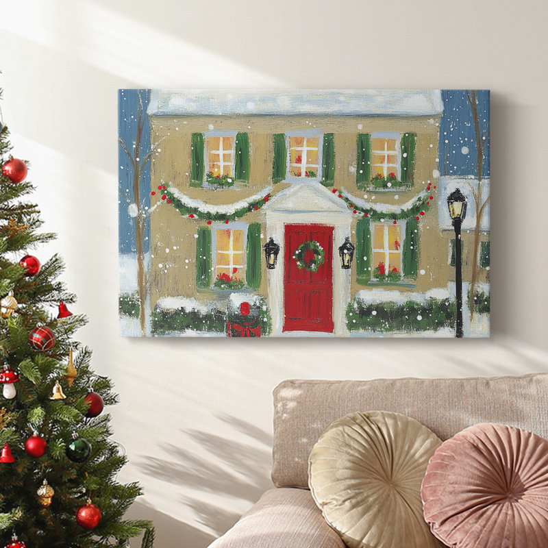 Christmas Holiday Arts - Toile tendue avec châssis XMA171591, H 12 po x l 18 po
