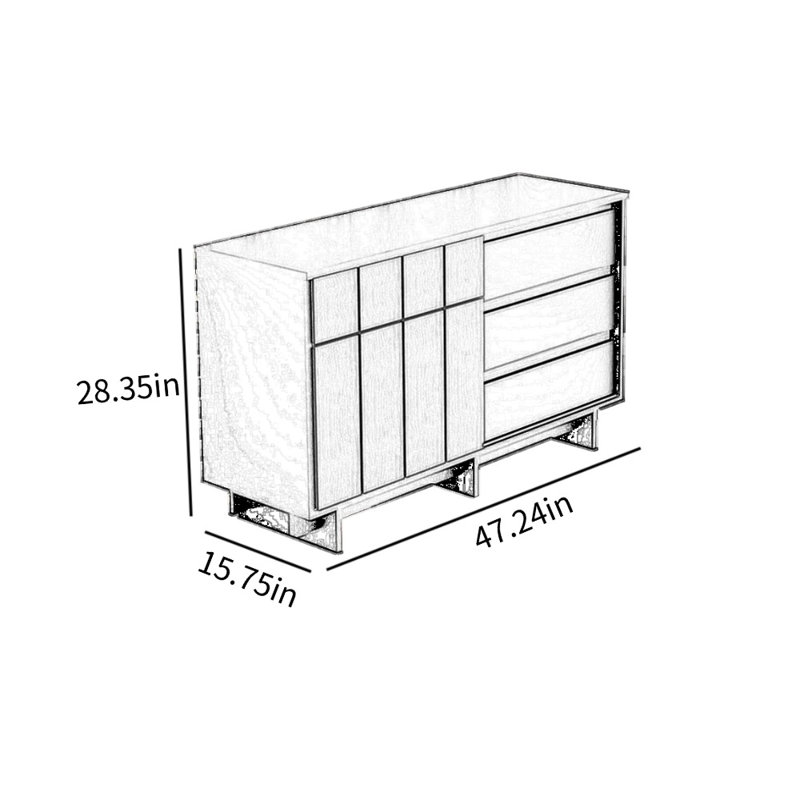 Armoire d'appoint Middle, Blanc