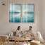 Ensemble de 2 impressions sous verre Fogbound Shore III, style abstrait côtier, par Art Remedy, cadre blond, 30 x 48 cm.-1592510699