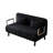 Black Velvet Bed Convertible. Adjustable & Pillow. Metal Frame For Office Home. Soft Fabric. 53.81 In. Width. 73.34 Depth. 14.15 Height. 69.91 Lb Weight 55" Bed, Pillow Included, Calm-40846031