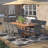 Anautica 10-Person Eucalyptus and Wicker Dining Set with Cushions