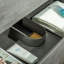 Meuble-lavabo mural flottant gris 36 po avec comptoir en quartz Vital-123260197-87768965