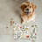 Heirloom Florals - Bone Shape Feeding Mat