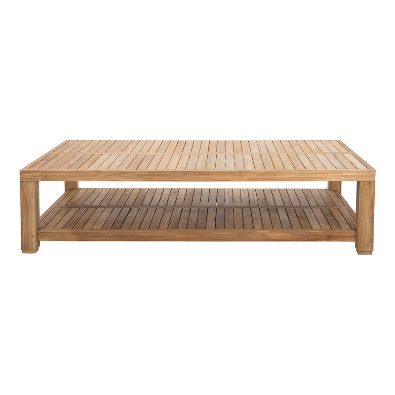 Stevani Rectangular Teak Outdoor Coffee Table