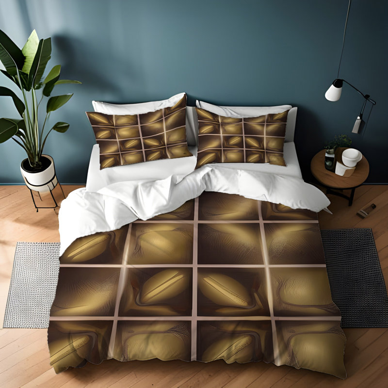 Abstract Duvet Cover, King Duvet Cover + 2 King Shams