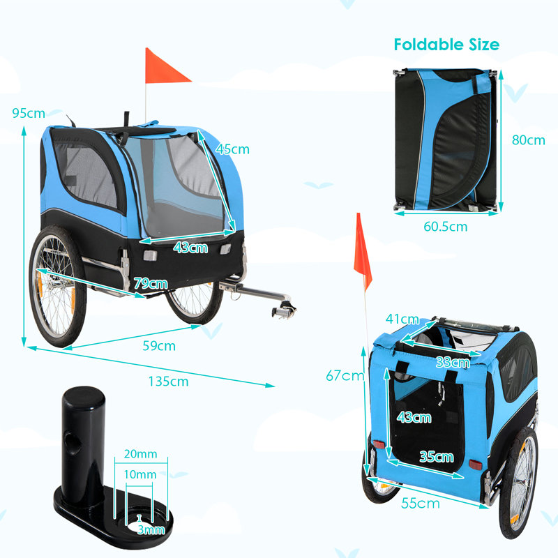 Baldwyn Pet Vehicle Travel Carrier with 1 Door