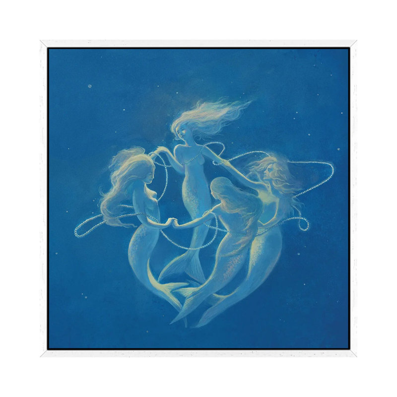 Amongst The Four Of Us by Varsam Kurnia - Gallery-Wrapped Canvas Giclée on Canvas, 93.98 cm H x 93.98 cm W, White Framed