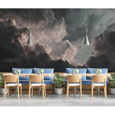 Dramatic Sky Wallpaper Clouds Removable Atmospheric Wall Double Roll