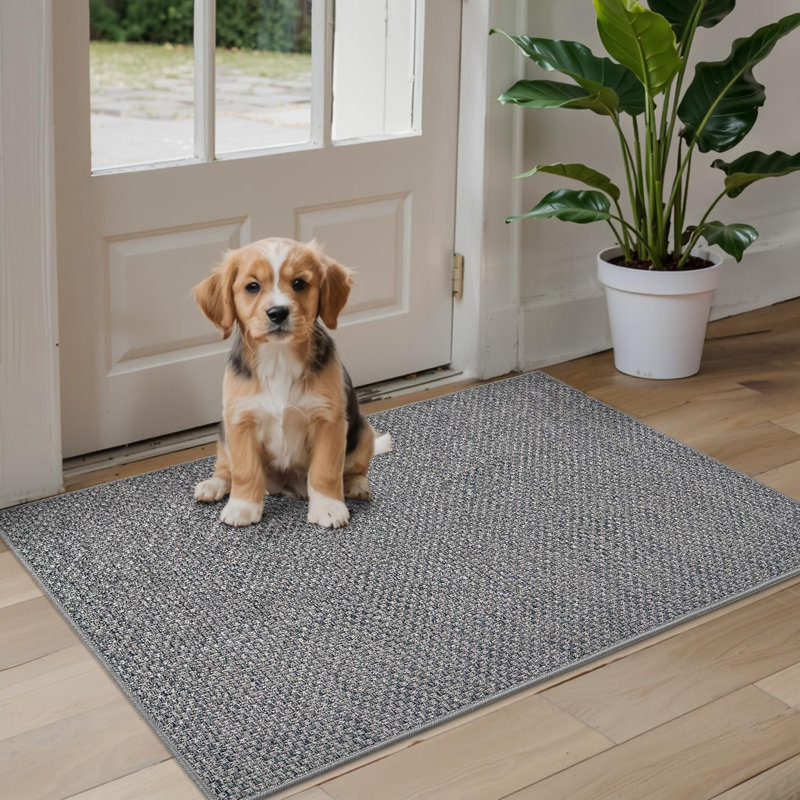 Non-Slip Doormat, Grey, 44 x 76 cm