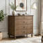 Grande commode à 4 tiroirs avec pieds en bois massif et design antique-1405675912