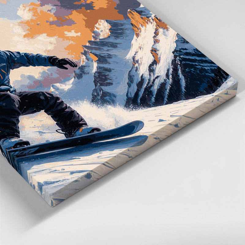 Sports, planche à neige grise, art mural
