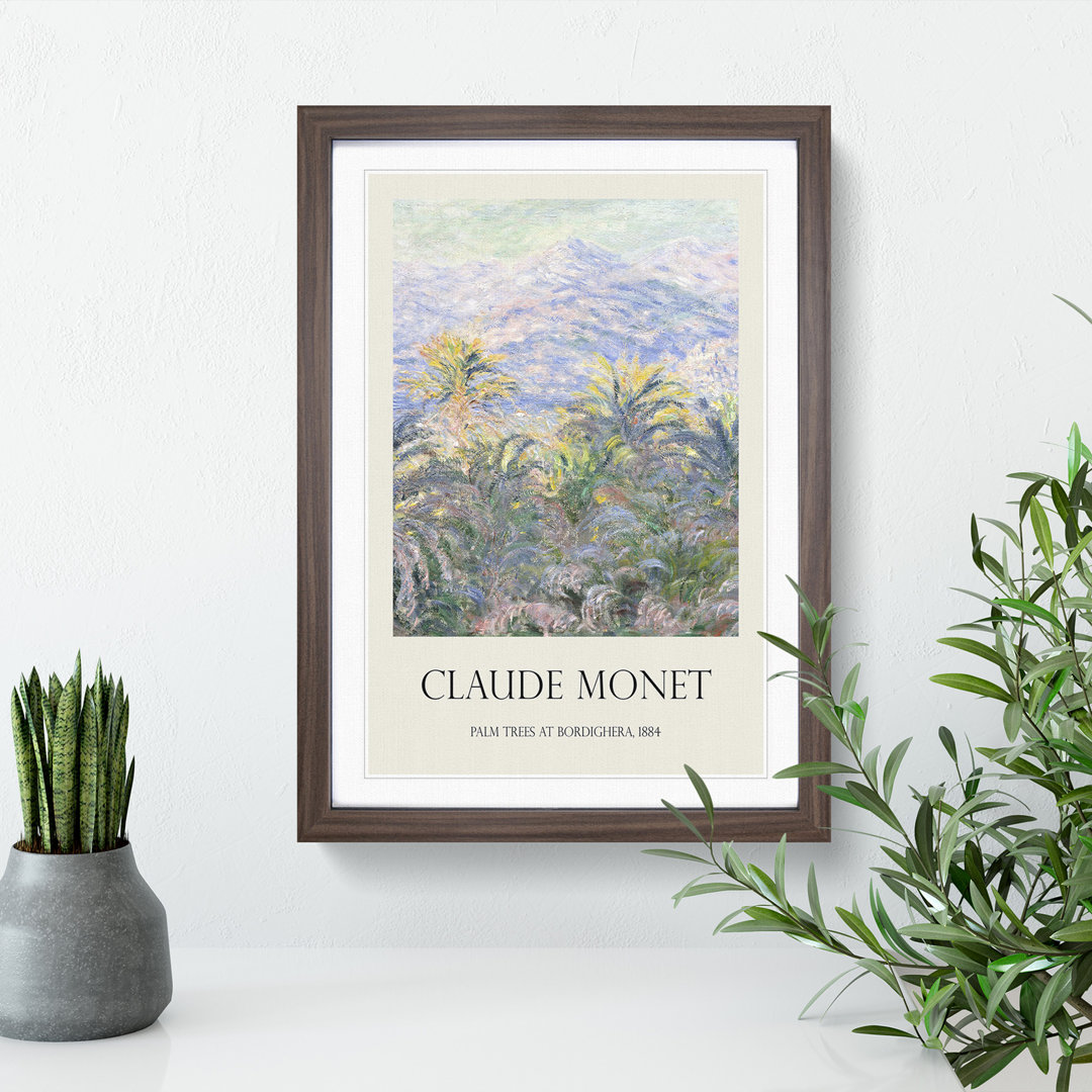 Palm Trees at Bordighera by Claude Monet - Picture Frame Painting