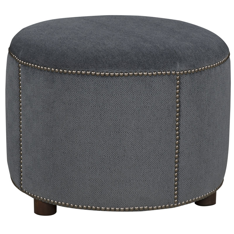 Cameron 23" Round Standard Ottoman, 7691 Cream