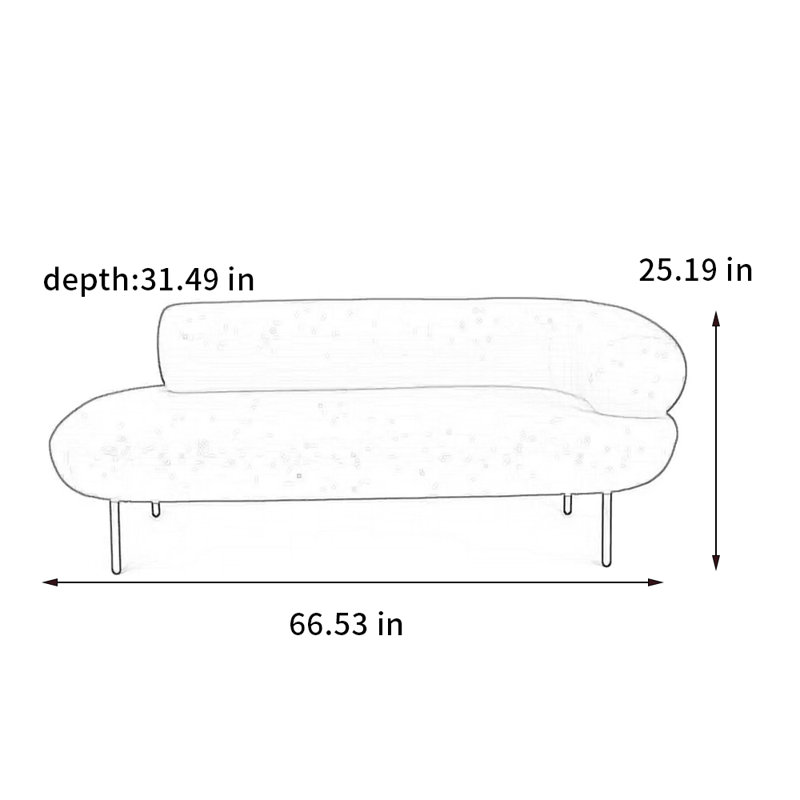 Chaise moderne moderne exquise, Accoudoir à droite (vu de face), Vert clair