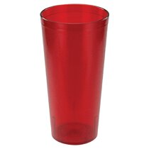 16 oz Solid Plastic Cups White,Pack of 20,12 packs