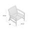 Chaise de patio en teck Akiva
