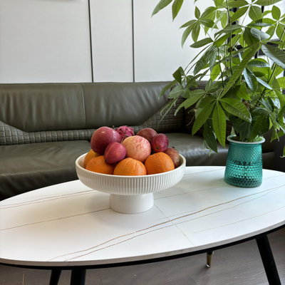 Ceramic Fruit Bowl,11" Decorative Bowl, Large Fruit Bowl