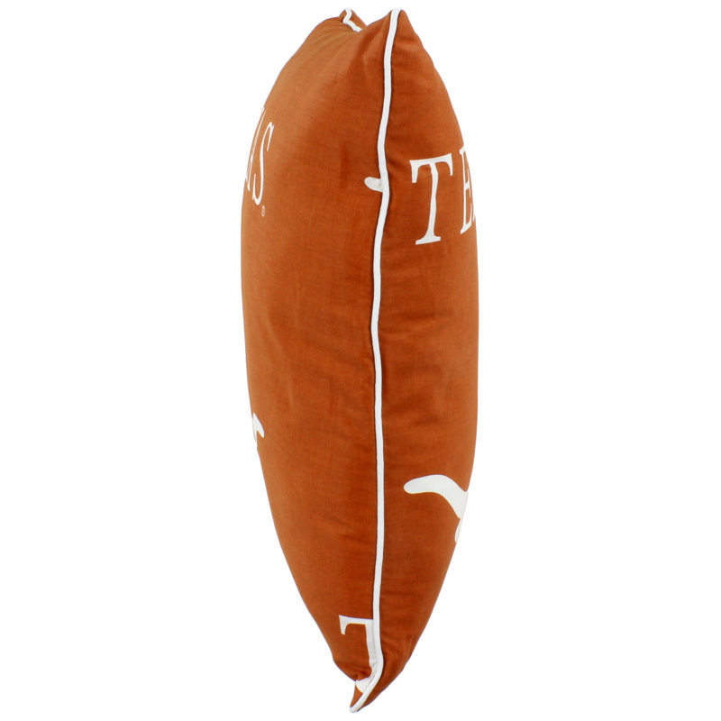 NCAA Square Pillow Cover & Insert, Texas