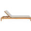 Classic Teak Chaise Lounge - Charcoal-90139952