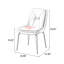 Chaise d'appoint à dossier beige uni (ensemble de 2)-1057946555