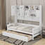 Lit de jour simple en bois avec tiroirs-984607150