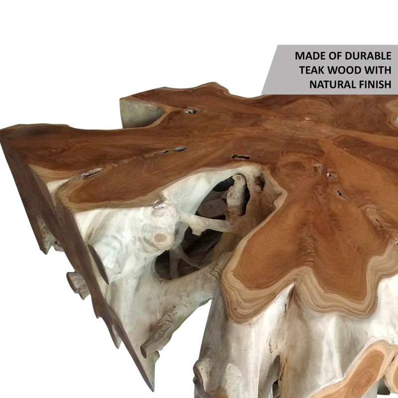 Solid Wood Coffee Table, 16" H x 40" L x 40" W
