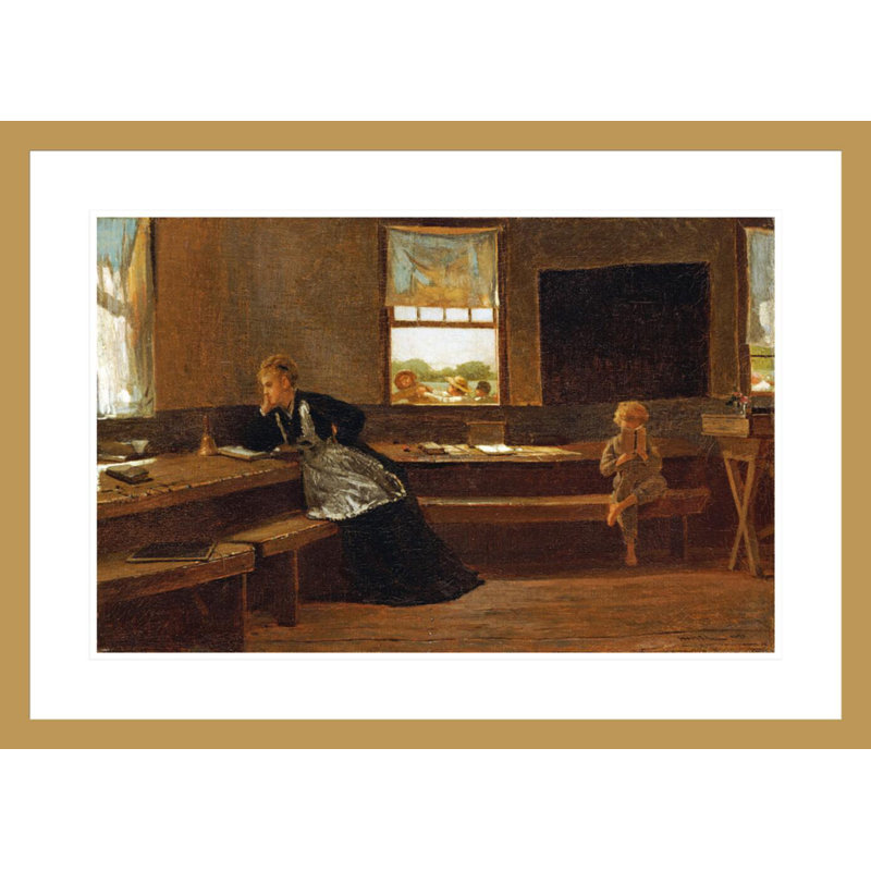 «The Noon Recess» par Winslow Homer, impression giclée sur cadre, H 21,25 po x l 29,5 po