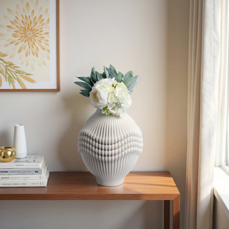 Coulter Handmade Stoneware Table Vase, 16" H x 13" W x 13" D