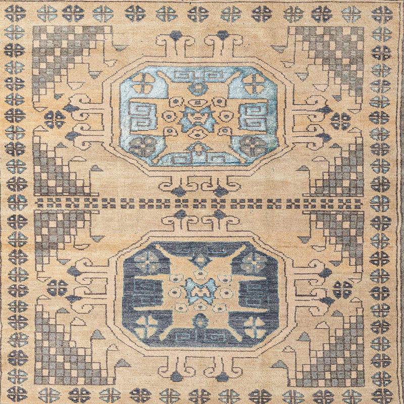 Abstract Indoor Rug, Square 4'