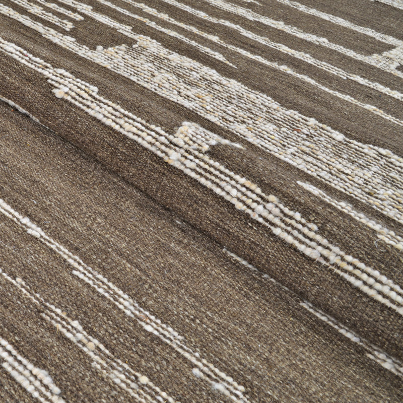 Tapis en laine fabriqué à la main Creslow Karina, Rectangle 9 pi x 12 pi