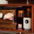 Retro solid wood storage TV cabinet