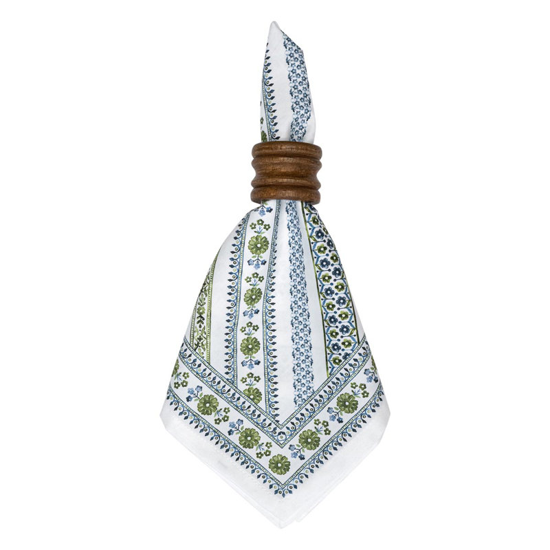 Seville Stripe Napkin, Green