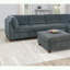Repose-pieds modulaire contemporain avec revêtement en chenille-917634918