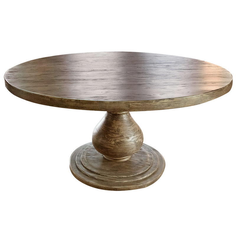 Bonanza Pine Round Solid Wood Dining Table