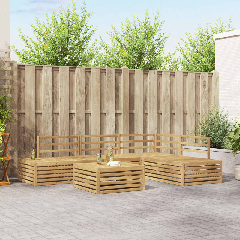  Outdoor Sofa Set 5 Piece Sectional Garden Furniture Terrace Seating